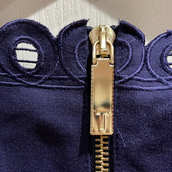 Ted baker mid length dress in navy blue - Picture 4 of 4